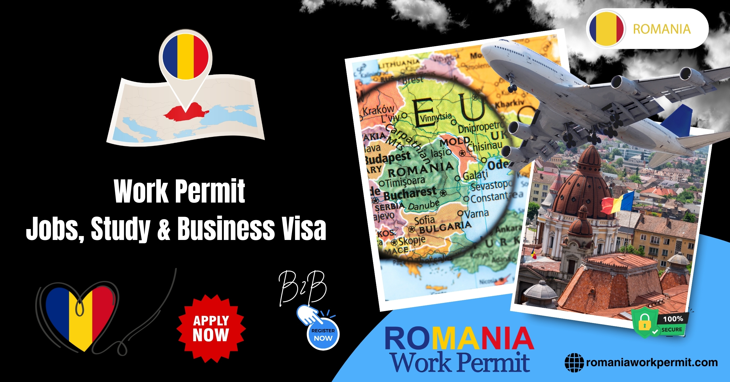 Secure Your Romania Work Permit Visa with eVisaPartner.com